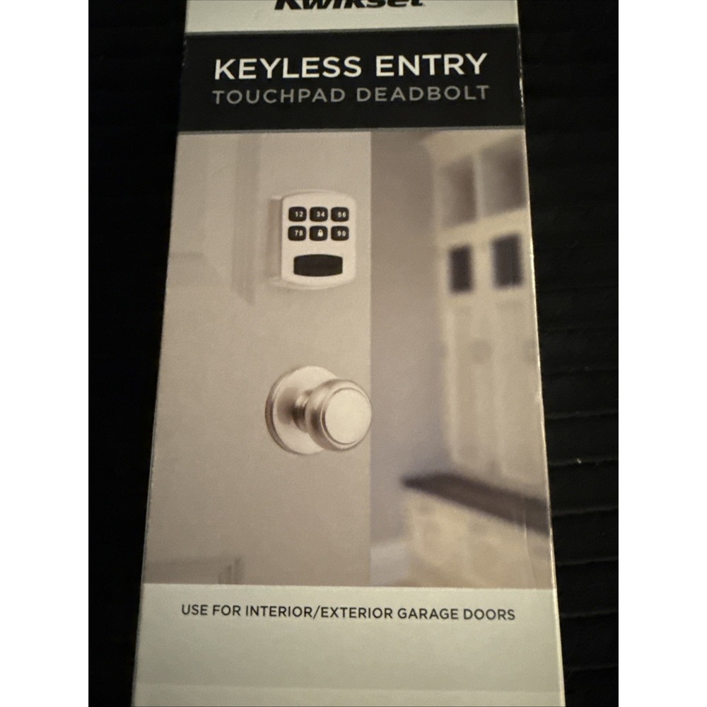 Kwikset Satin/Brushed Nickel 905 Keyless Entry Electronic Touchpad Deadbolt - Picture 8 of 8